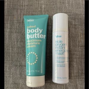 Sealed! Bliss Products - Body Butter & Triple Oxygen Mask